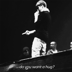 “do you want a hug”? so justin, yes i do i want i’m dreaming about it for years it