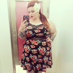 tessmunster:  For those of you that asked, here is a photo of my new dress! Got it for a date night when I see my fella in a few weeks! ♡♡♡ #tessmunster #effyourbeautystandards #sheereverything