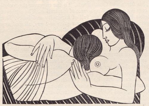 ideepochemafisse:“The Song of Songs” - woodcut by Eric Gill, 1925