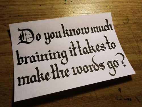theshitpostcalligrapher: req’d by @lunarmoment extensively, yup [image is a piece of paper wit