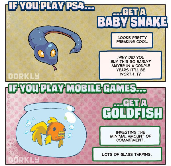 dorkly:  The Perfect Pet For Every Gamer