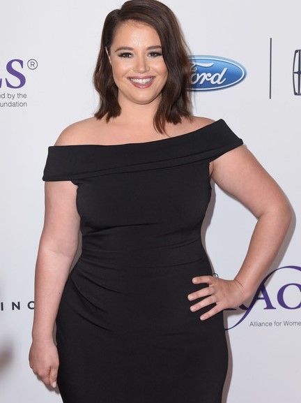 Kether Donohue stayed out  too late and transformed into a pumpkin, I guess.