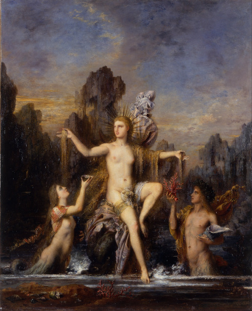 thestanfordgallery:Gustave MoreauVenus Rising from the Seac.1866