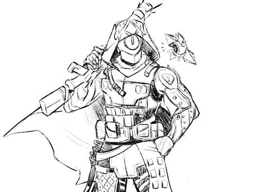 sketchmatters: armor practice with Destiny 2 