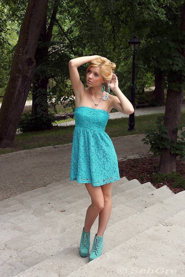 lusiakowa:  Turquoise (by Alicja Suchowiak)#polishgirl #turquoise dresses