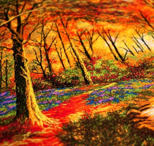 asylum-art: Stunning Embroidered Silk Paintings by  Art of SilkSilk embroidery is among the wor
