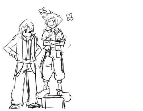 kellberry:  *points* and to your left you’ll find a collection of KH trash that I’ve drawn in the past couple weeks. Been drawing some ideas for Roxas for his comeback in KH3 maybe? If that even happens. That would be cool….I fully intended on