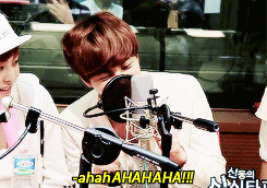 kynsoo-deactivated20130918:  kai trying to do aegyo but he ended up bursting out