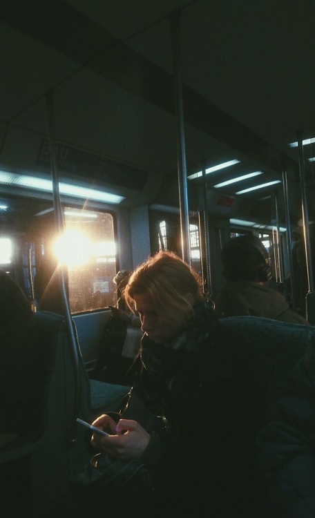 Stranger woman sitting in the train… An everydays pic…