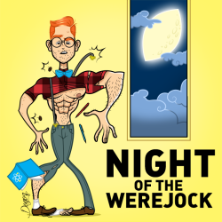 shoeburst:  “Night of the werejock” art