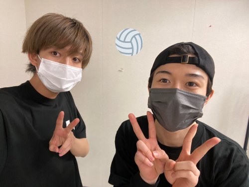 Hyper Projection Engeki Haikyuu - The View from the Top 2RehearsalYoshiki (Suwa) and Ibuki (Kanbayas