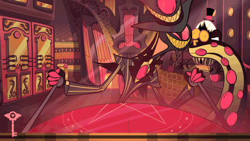amyheard:Another shot from the Hazbin Hotel trailer!! Roughs by me, clean up by @squiderdoodle, bg b