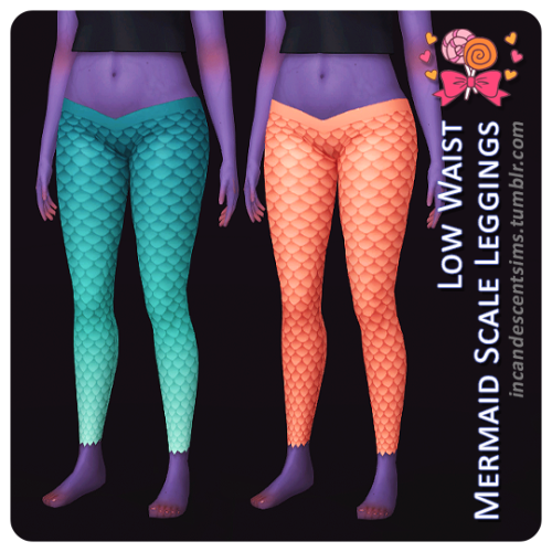 Candy Shoppe Collection Recolours@saruin’s Mermaid Leggings recoloured in @berrygameplay&rsquo