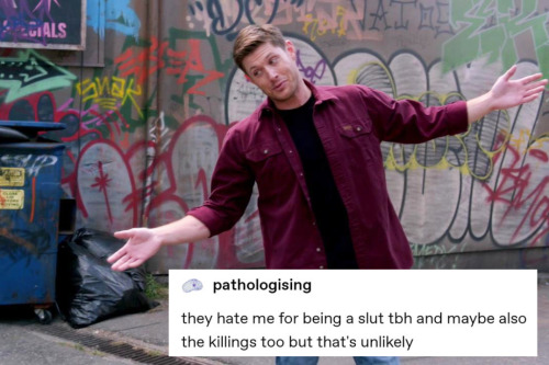 sundryvillains: dean winchester’s greatest hits + text posts (3/?)