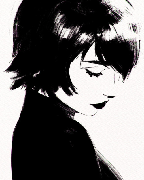 (vía ArtStation - ink, Ilya Kuvshinov)