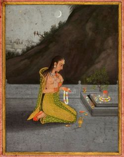 arjuna-vallabha:Woman worshipping Shiva