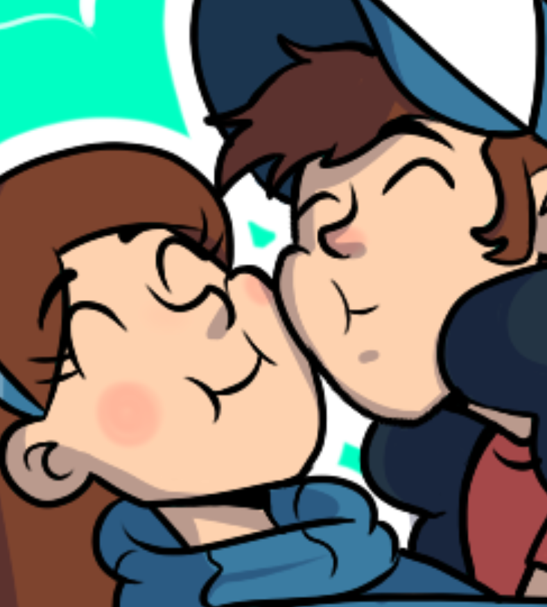 chillguydraws:I noticed I draw Dipper and Mabel mashing their cheeks together a lot