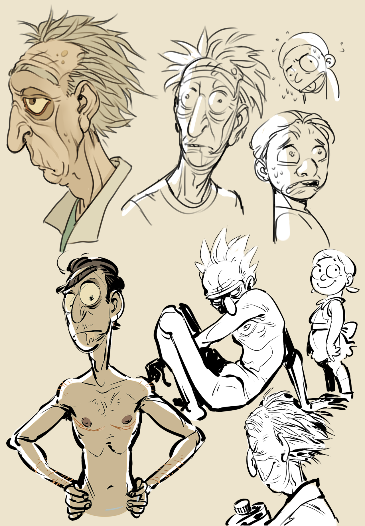 groovy-bastard:  So I saw garyhugs’ rad Rick &amp; Stan headcanons and had