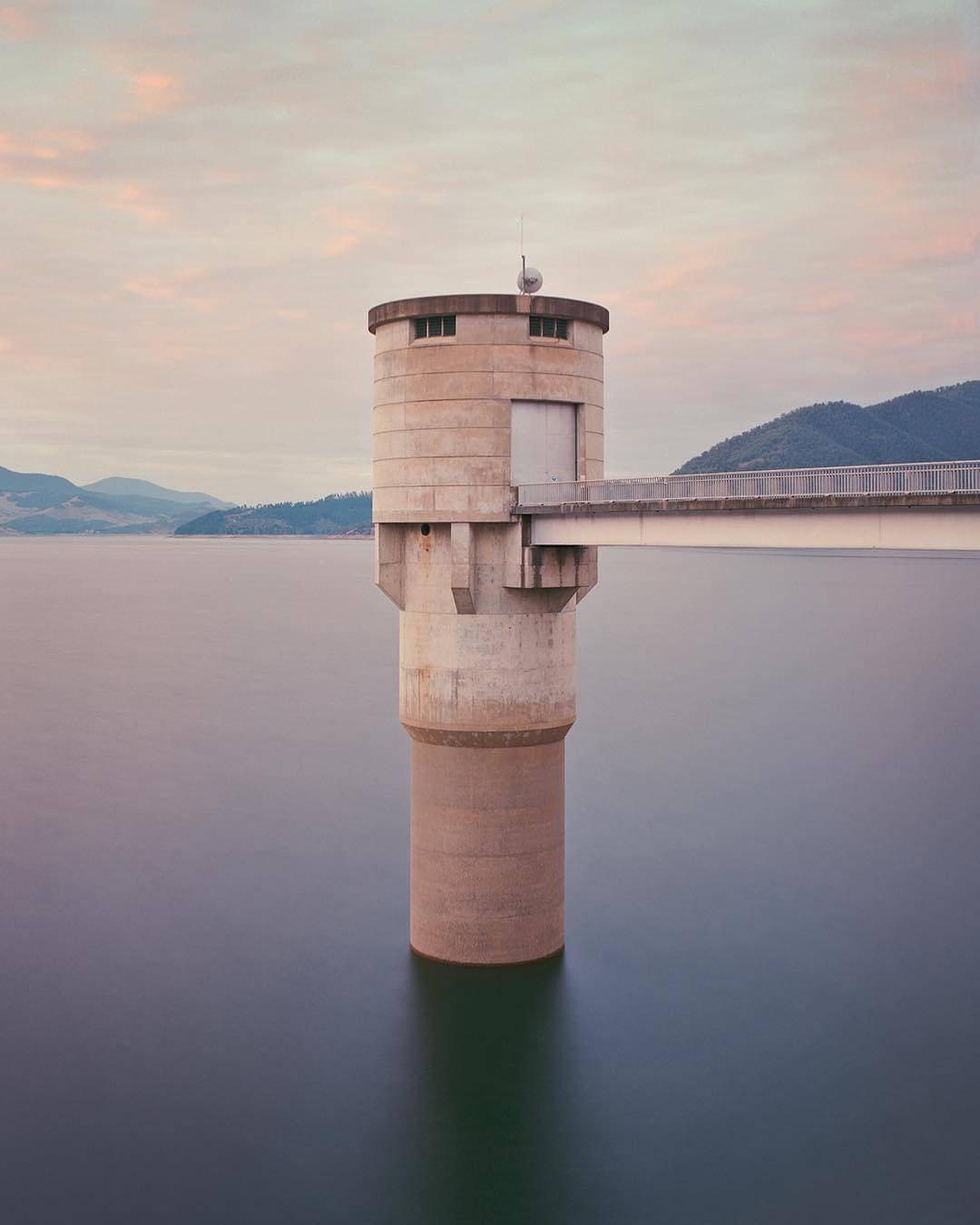 featureshoot:Chris Round (@roundtheplace) photographed the tower at Blowering Reservoir