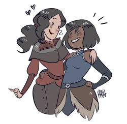 l-a-l-o-u:  WHAT IT’S ALREADY BEEN A YEAR?!?!? I just want to thank Mike, Bryan and the whole Korra team for those two. Watching Korra and Asami become closer really helped me find out that I was bisexual, too, and when they became cannon I cried many