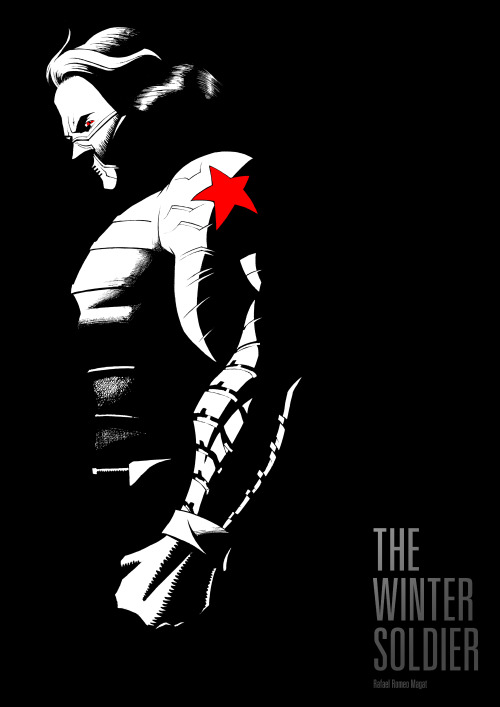 My art on the wall for Marvel Creative Day Out 2016!Winter Soldier belongs to Marvel Comics.