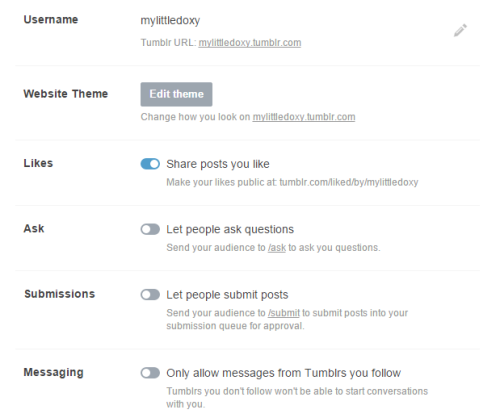 My very first message had me in stitches. also check your blog settings to turn off messages to only people you follow