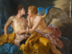 Theoblaz:    Louis-Jean-François Lagrenée, Cupid And Twink - 1767 (More Or Less)