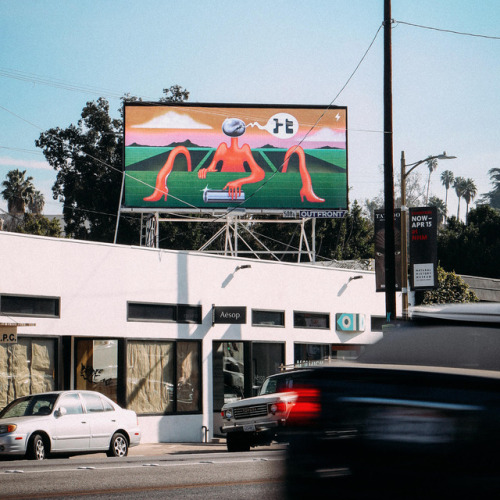 remainsstreet:Billboard on Sunset Boulevard in Los Angeles. Print edition coming soon from Cargo Col