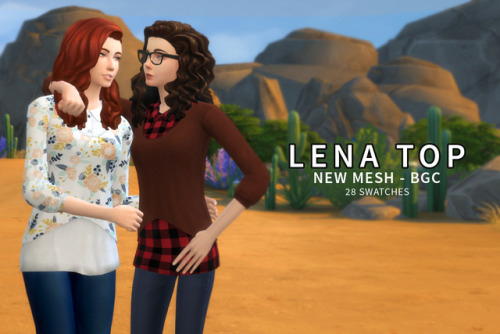 theweebsimmer: Lena Top A mesh edit I made from @cepzid ‘s Coffee Bean Hipster Loft Pull 