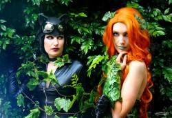 cosplayandgeekstuff:  Renee, from The Winter Sirens duo (Australia) as Catwoman and   Resident Redhead Cosplay (Australia) as Poison Ivy.Photos by:   Haggard Clint  