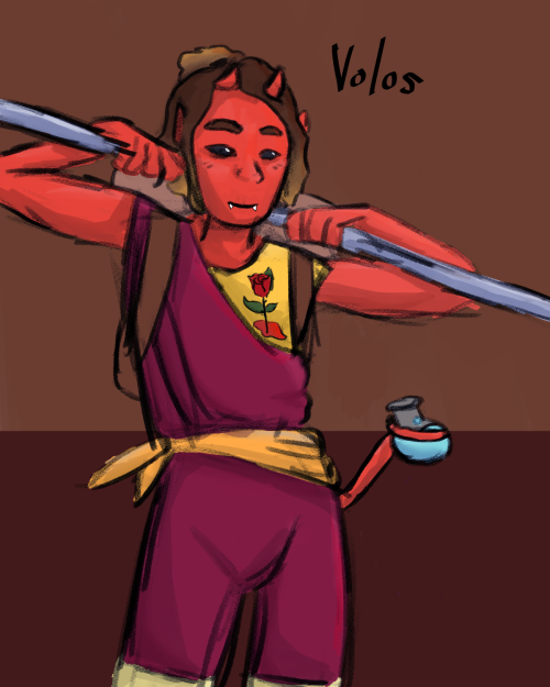 Drew My Friends Tiefling Pathfinder Character, Volos! Paladin Of Milani, Recently Survived The End Of