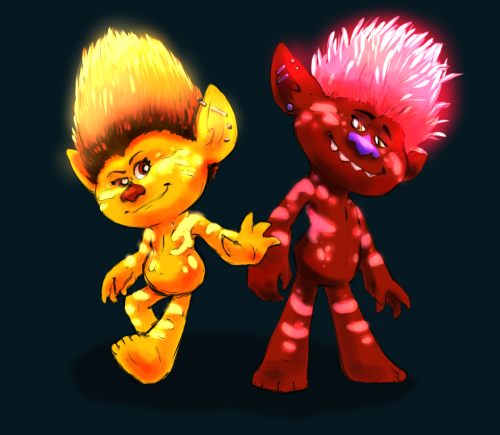 wonszusart:I am in hell and those are my hell mates, Marigold and Cherry. The lack of electro trolls