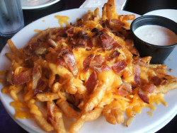 collegekid1:  cheese and bacon fries. 