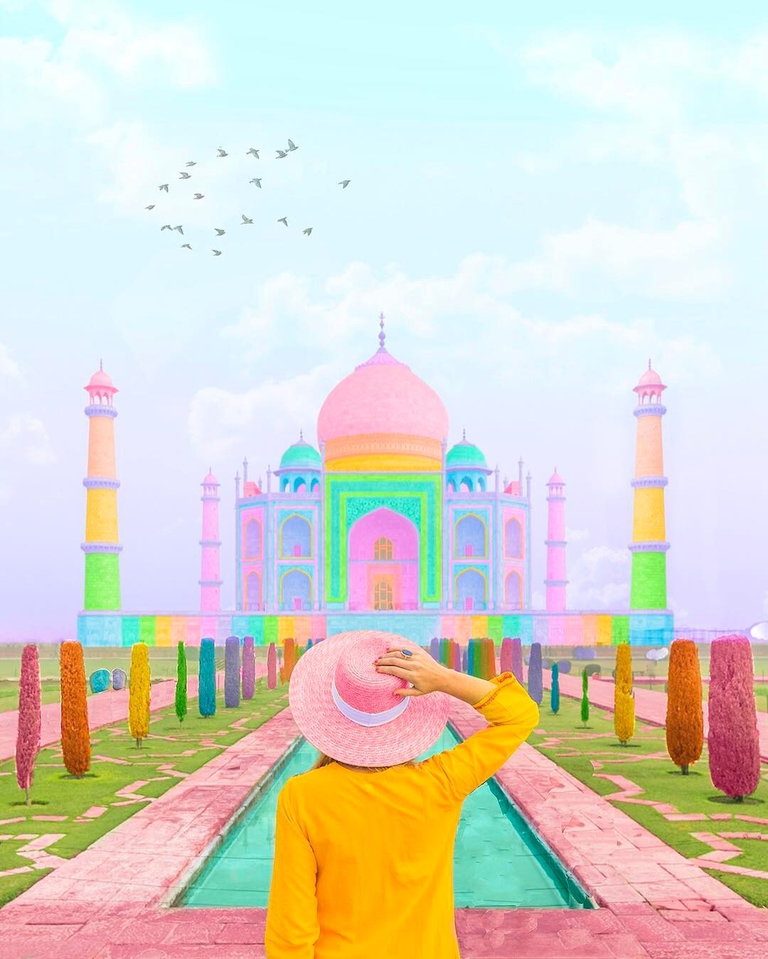 culturenlifestyle:  Designer Turns Ordinary Buildings into Flamboyant Piece of Art