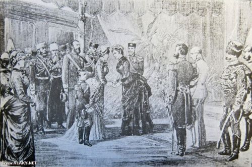 queenoftheamazons1837: Empress Sissi receiving the Russian Empress Marie Feodorovna. August 25th, 18