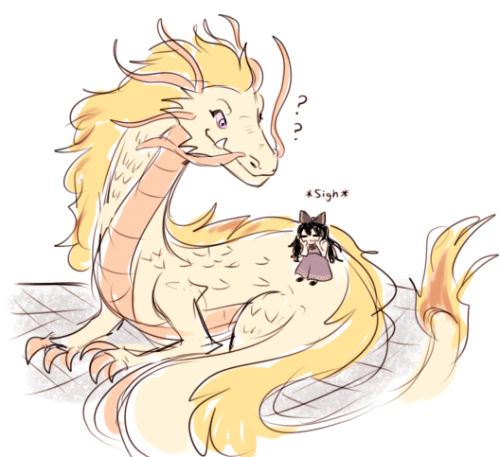 thefingerfuckingfemalefury:  dashingicecream:tinyknight!au doodles feat. sir neptune and redesigned dragon yang lololol  Be very careful with Weiss’s tiny girlfriend okay Yang…  weiss’s gf is the one she’s holding hands with lul
