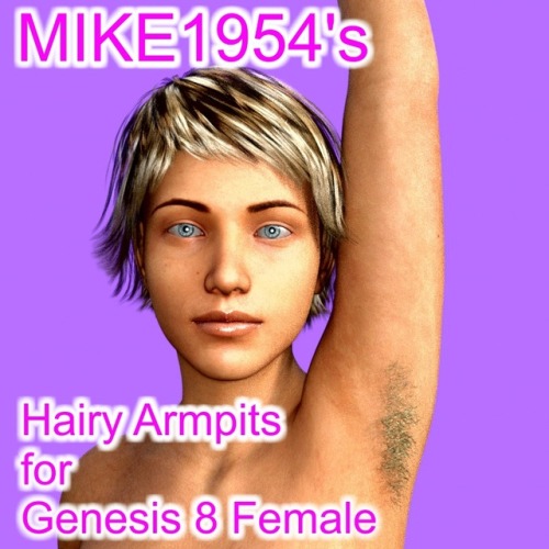 Porn photo Hairy Armpits for Genesis 8 Female is a hair