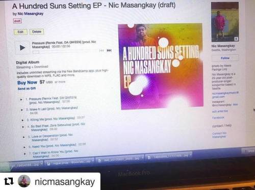 #Repost @nicmasangkay (@get_repost)・・・My electronic-R&B EP A Hundred Suns Setting is out on FRID
