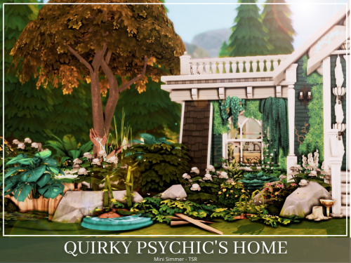 Quirky Psychic’s Home (NO CC) This is a small fun quirky house made for a psychic or a paranormal in