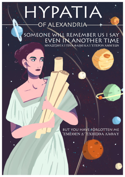 vergilsbee:I made fake posters for a hypothetical animated series on the life of Hypatia of Alexandr