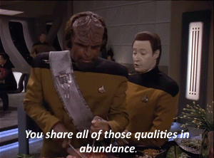 claude-debooty:Star Trek The Next Generation - (7x02) Liaisons“How is your diplomatic assignment pro