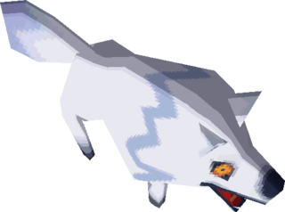 lowpolyanimals:White Wolfos from Legend of Zelda: Spirit TracksI want this to be a plushie that I ca