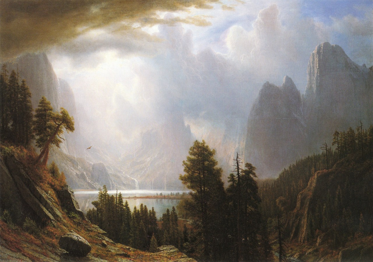 fire-above-ice-below:  Paintings by Albert Bierstadt used as covers of black/viking