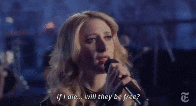 glittering-snowfall: Caissie Levy performing “Monster” from the Frozen Broadway