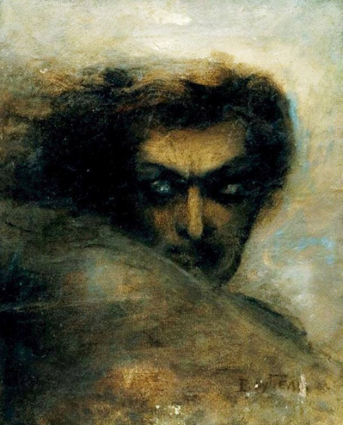  "Head of Demon" (1890) - Mikhail Aleksandrovich Vrubel