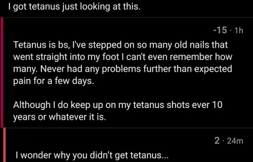 memehumor:Tetanus is BS