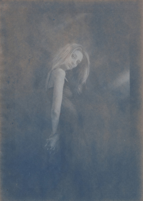 Porn photo Cyanotypes of Theresa Manchester by noisenest