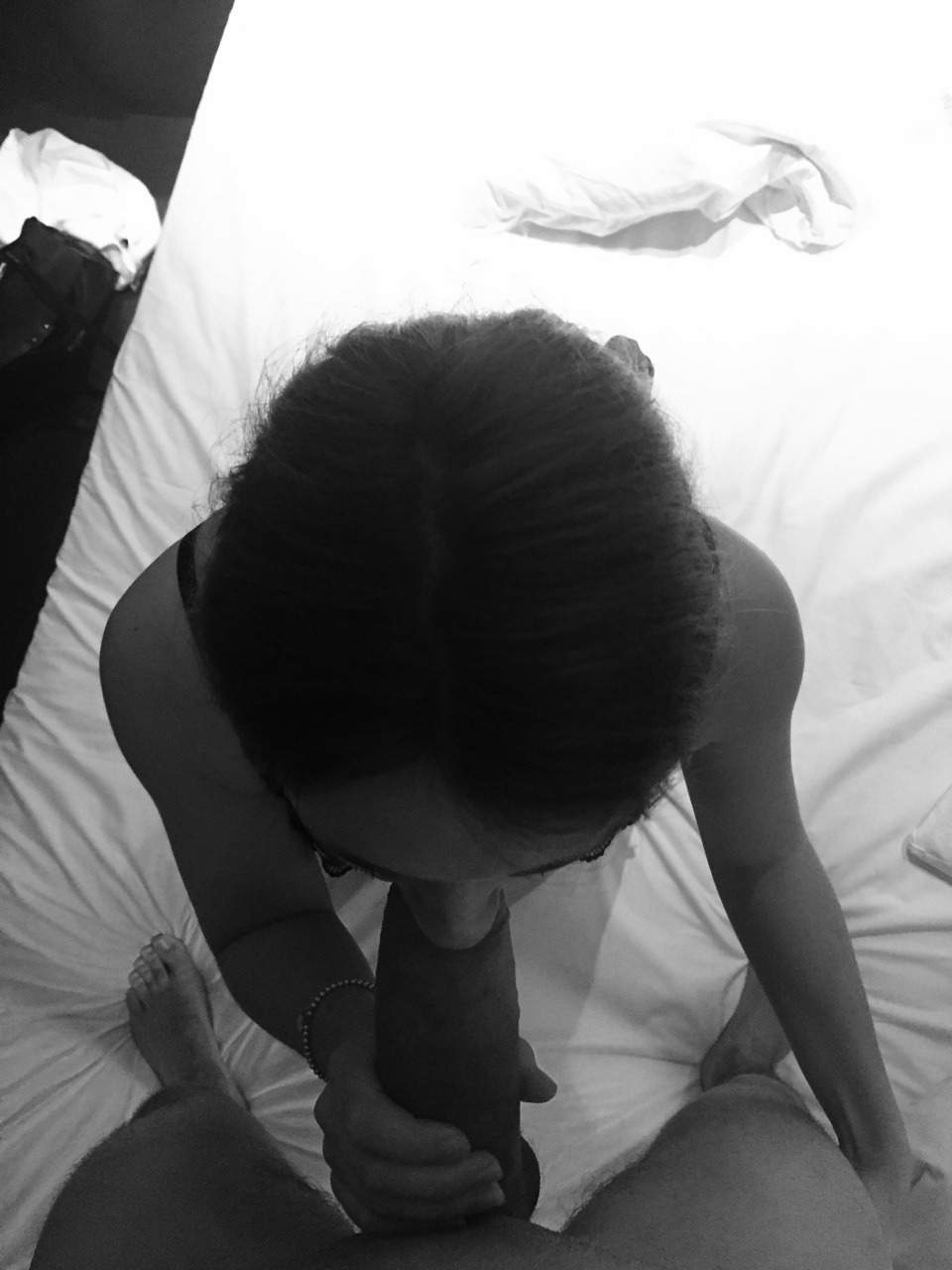 mr-and-ms-sw: Real tough to suck his thick cock 🍆