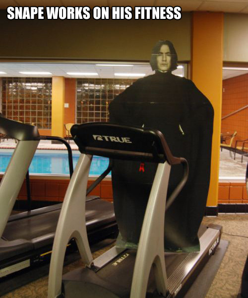 tastefullyoffensive:  Snape Doing Everyday Things [via]