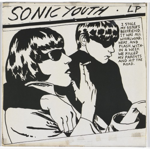 Raymond Pettibon aka Raymond Ginn (American, b. 1957, Tucson, AZ, USA) - Sonic Youth with (Cover) Go